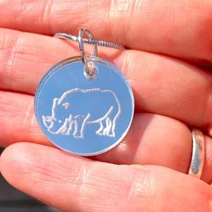Rhino Rhinoceros Pendant Necklace